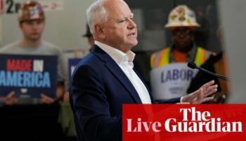 Trump to hammer anti-immigrant message in Colorado; Walz says Trump ‘manufacturing bullshit’ after Detroit insult – live