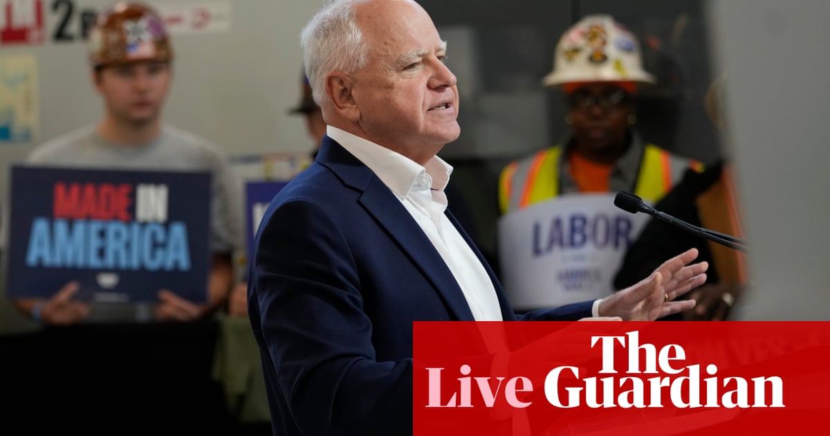 Trump to hammer anti-immigrant message in Colorado; Walz says Trump ‘manufacturing bullshit’ after Detroit insult – live