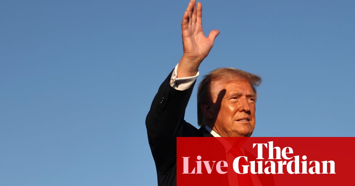 Trump to hold rally in Arizona as new polls show Harris in the lead – live