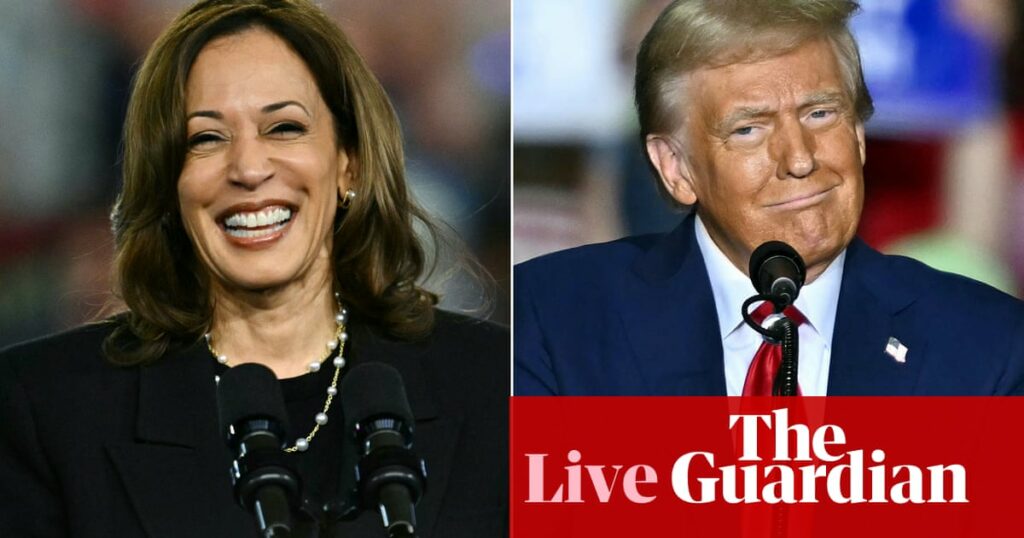 US election live updates: Harris and Trump tied in Michigan as they head west in final days of campaigning