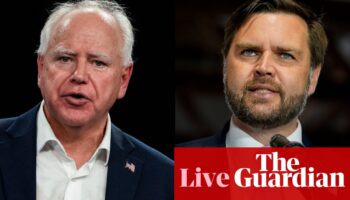 US elections: Tim Walz and JD Vance to face off in VP debate – live updates