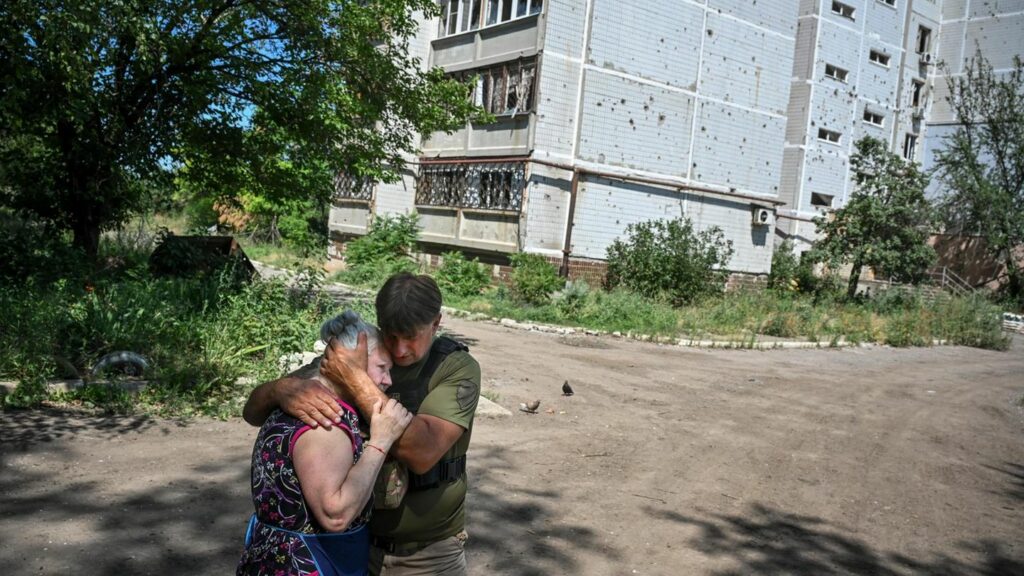 Ukraine : Wie zwei Jahre Krieg den Menschen im Donbas zusetzen