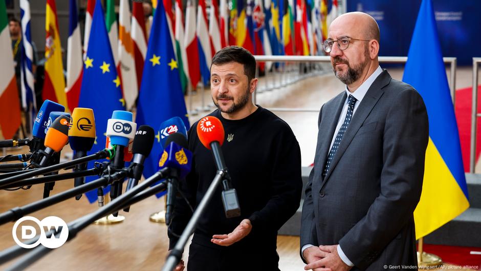 Ukraine's Zelenskyy pitches 'victory plan' in Brussels