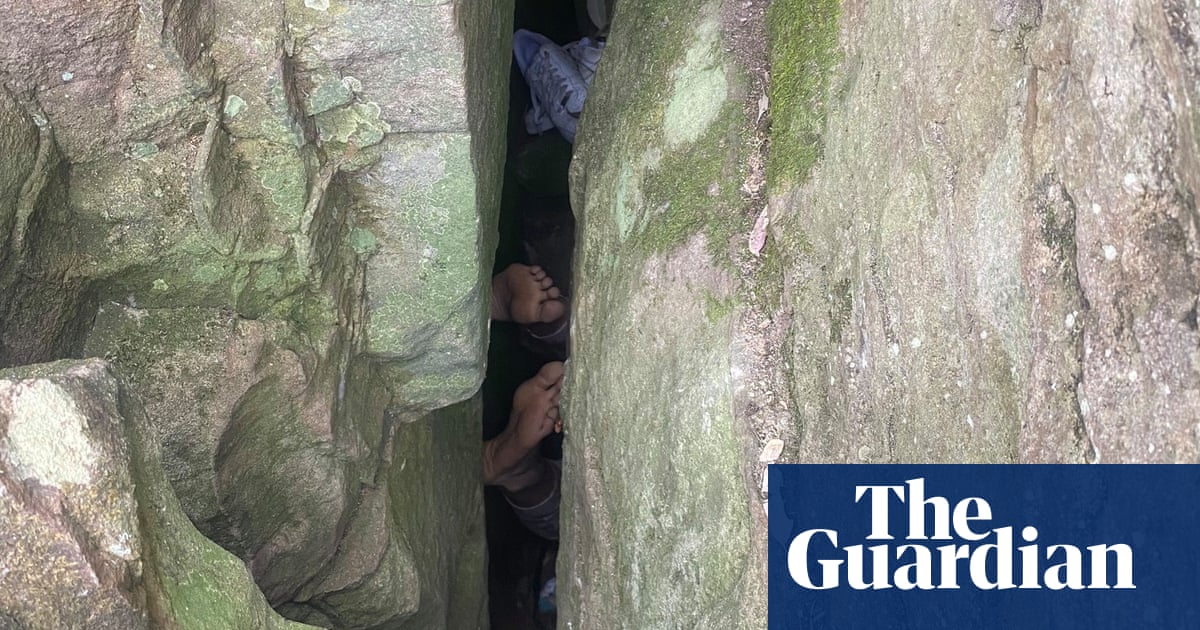 Woman wedged upside down between boulders for seven hours after trying to retrieve phone in regional NSW