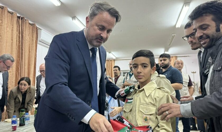 Xavier Bettel en Palestine et Israël: "On me dit souvent que je suis trop sincère"