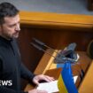 Zelensky presents 'victory plan' to Ukrainian parliament