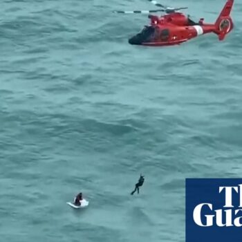 ‘A nightmare scenario’: man rescued 48km off Florida coast clinging to ice box after Hurricane Milton