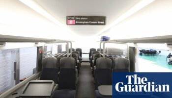 ‘Best-in-class’ seats and no bog-standard loos: first look at HS2 train interiors