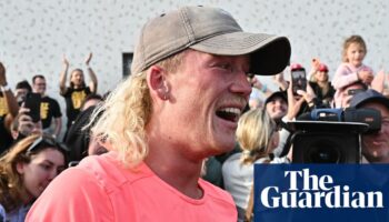 ‘It has been hell’: cult hero Nedd Brockmann defying the agony in 1,000-mile run for charity