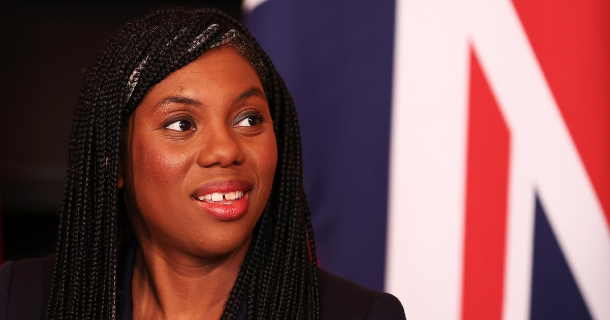 Kemi Badenoch, membre du Parti conservateur et députée, à Downing Street, dans le centre de Londres, le 13 mars 2024