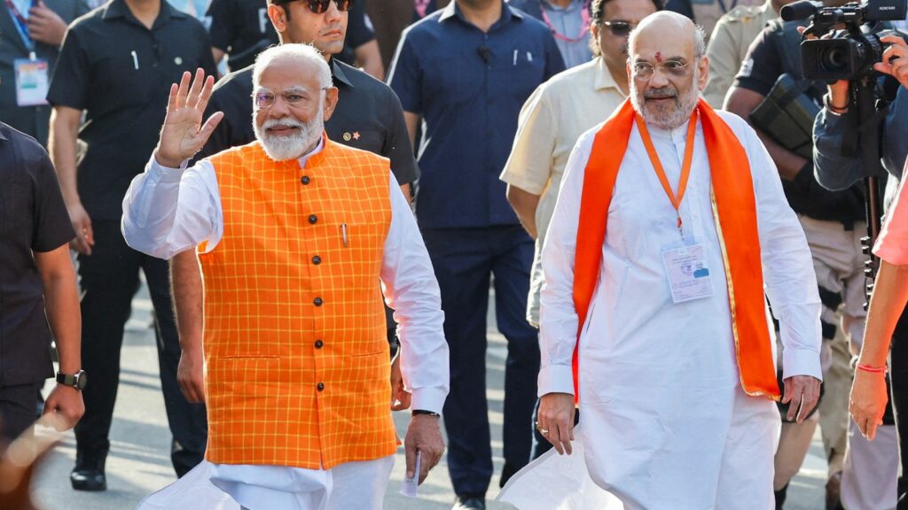 India's prime minister Narendra Modi with home minister Amit Shah. File pic: Reuters