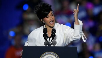 Cardi B suffers teleprompter glitch during Harris rally in Wisconsin