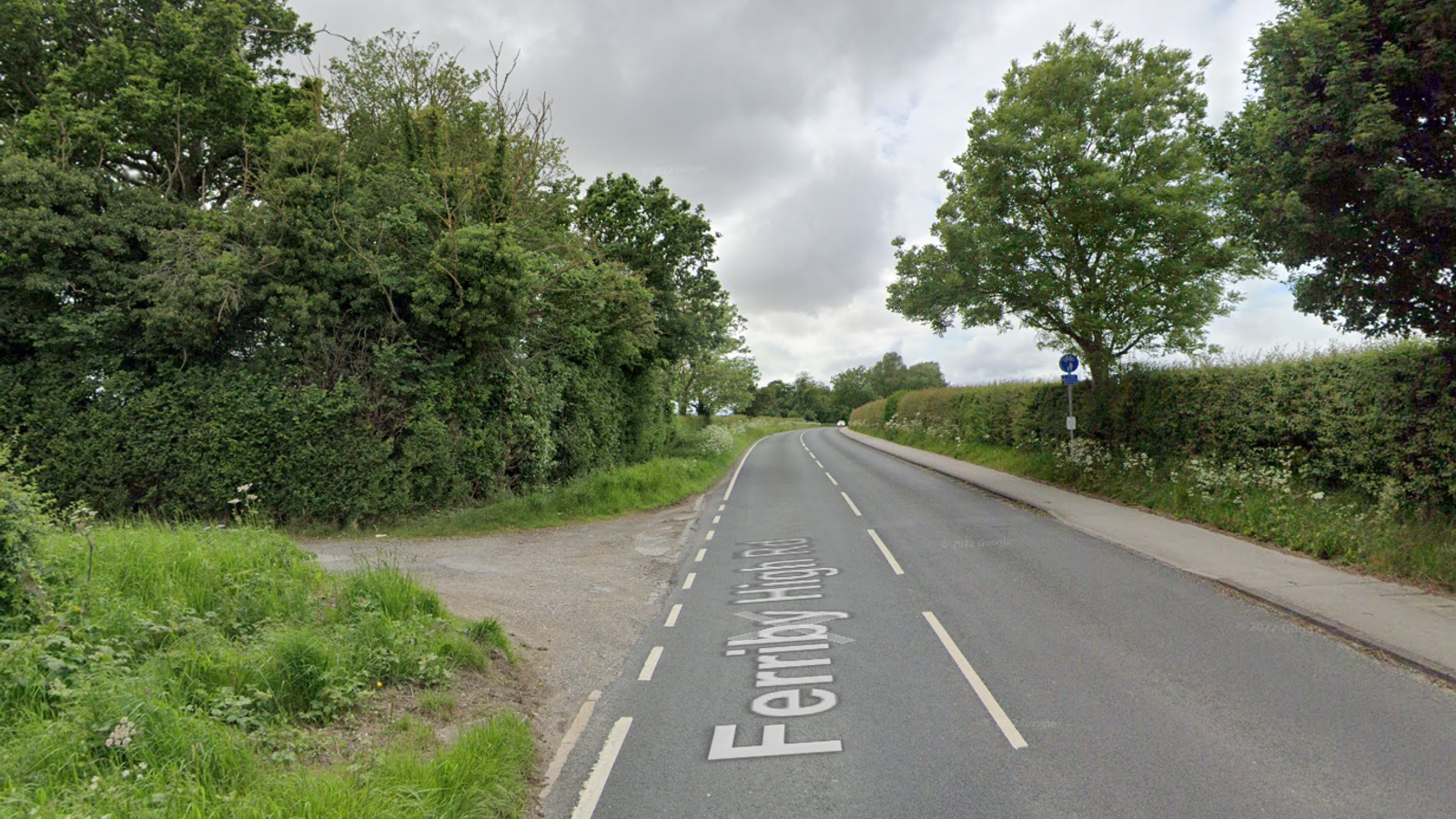 Police said cordons are in place around a wooded area off Ferriby High Road. File pic: Google