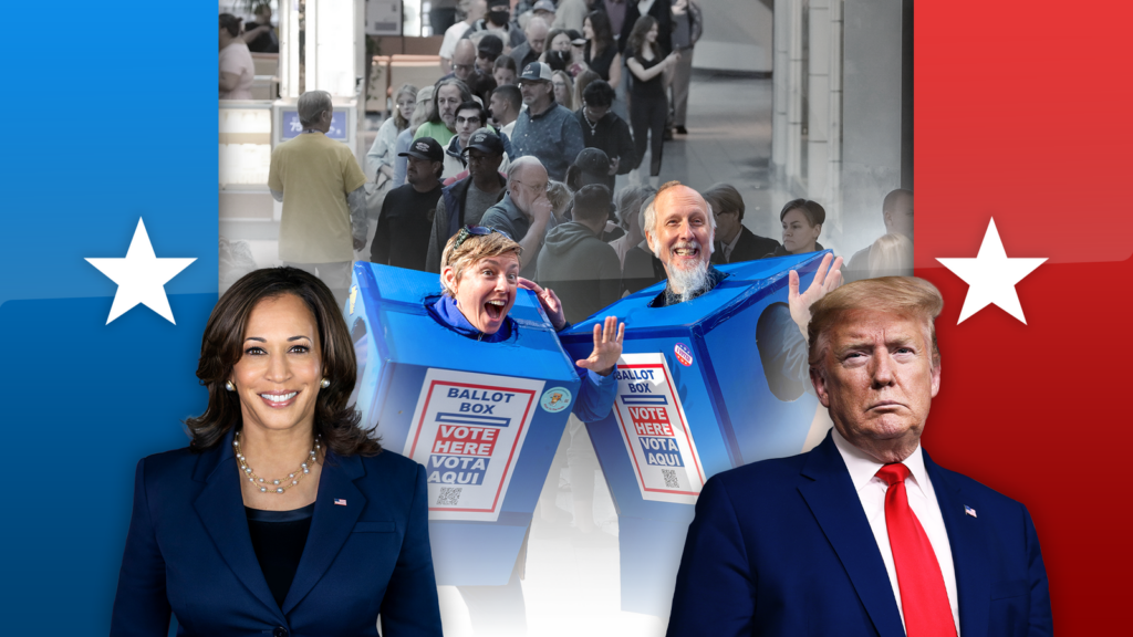 Kamala Harris and Donald Trump are vying for votes in the 2024 US election - and there could be legal fights about the ballots afterwards if it's close