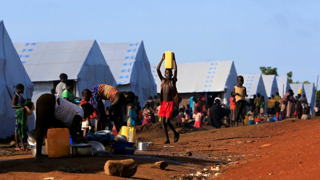 Palabek refugee settlement camp is located in Lamwo district, Uganda. File pic: Reuters