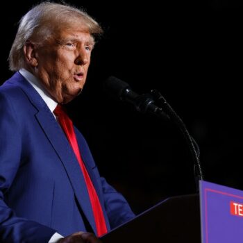 Donald Trump lors d'un meeting à Tempe, en Arizona, le 24 octobre 2024