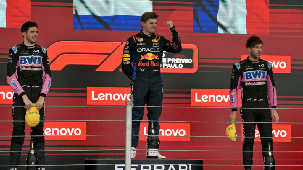 Formule 1 : double performance française au Brésil, Verstappen renoue avec la victoire