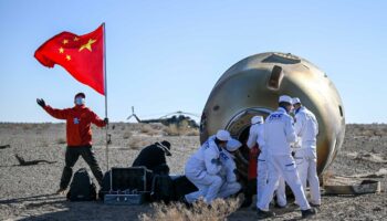 Weltraumstation Tiangong: Raumfahrer von Chinas Mission Shenzhou 18 zurück auf Erde