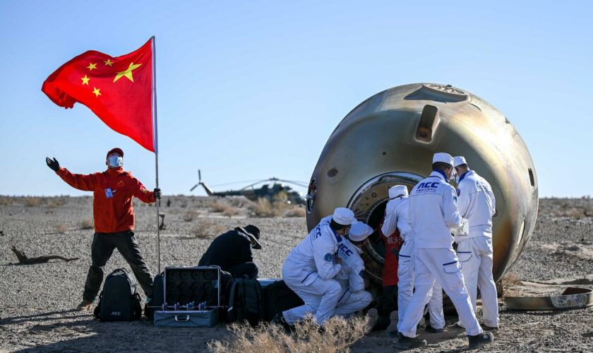 Weltraumstation Tiangong: Raumfahrer von Chinas Mission Shenzhou 18 zurück auf Erde