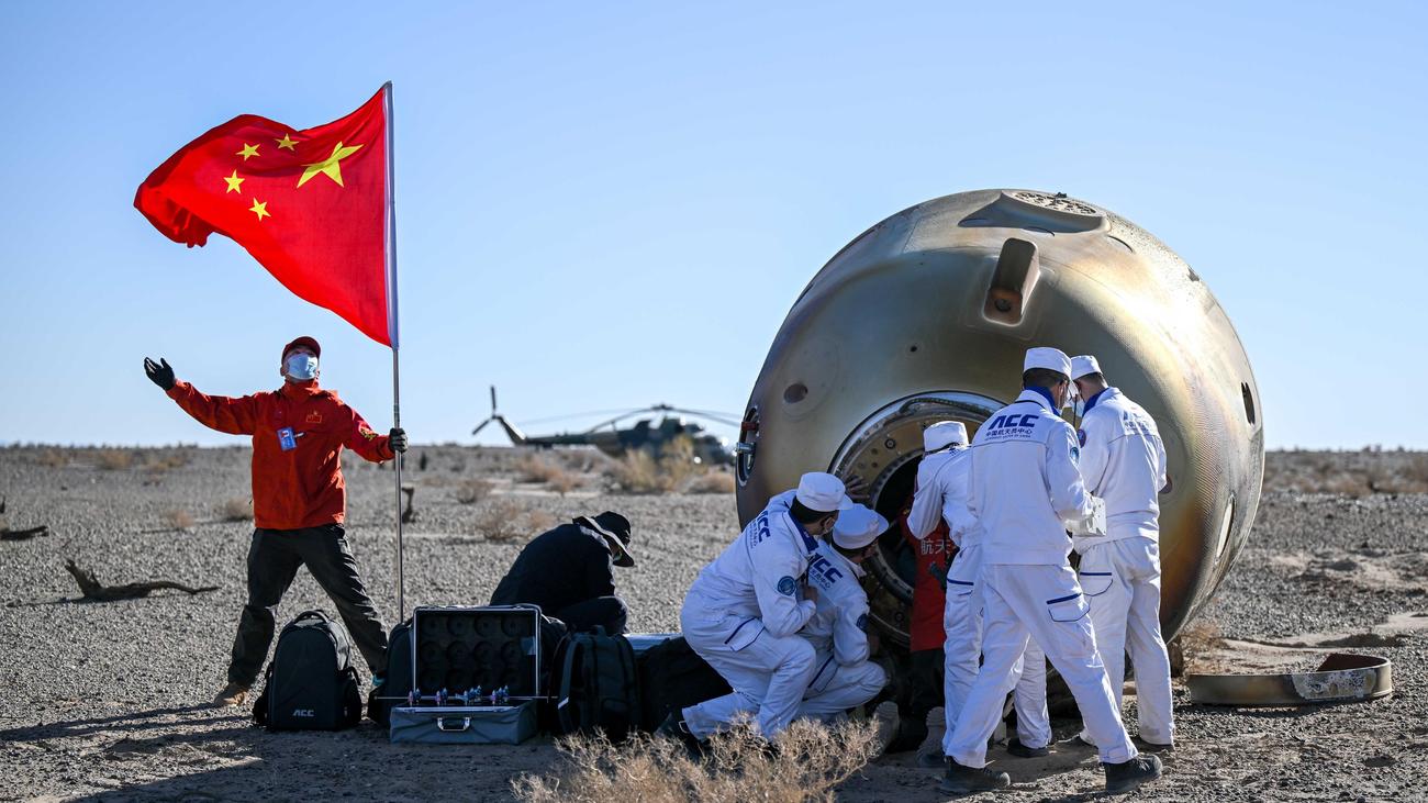 Weltraumstation Tiangong: Raumfahrer von Chinas Mission Shenzhou 18 zurück auf Erde