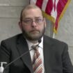 FILE - This image from video provided by WSYX/WTTE shows former Columbus police officer Adam Coy, who is accused of fatally shooting Andre Hill, a Black man who was holding a cell phone and keys, during his trial, Monday, Oct. 28, 2024, in Columbus, Ohio. (WSYX/WTTE via AP, File)