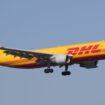 Leipzieg, Germany – March 31, 2020: A beautiful shot of the airplane DHL flights landing at DHL hub in Leipzig LEJ, Germany. Pic: iStock