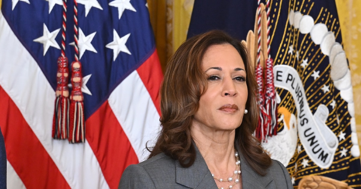 La vice-présidente américaine et candidate démocrate à la présidentielle Kamala Harris à la Maison Blanche, à Washington, (D.C.), aux Etats-Unis, le 26 septembre 2024