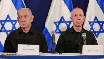 Benjamin Netanyahu and Yoav Gallant (right). File pic: Reuters