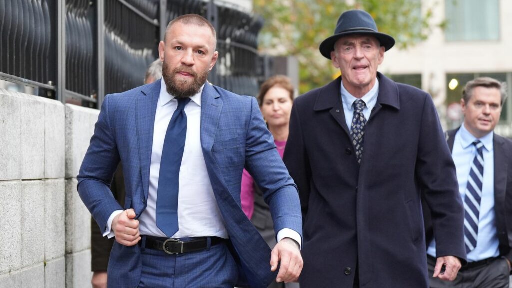 Woman alleges MMA fighter Conor McGregor 'in effect raped her' in hotel, judge tells civil case jury