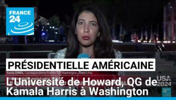 Présidentielle américaine : l'Université de Howard, QG de Kamala Harris à Washington