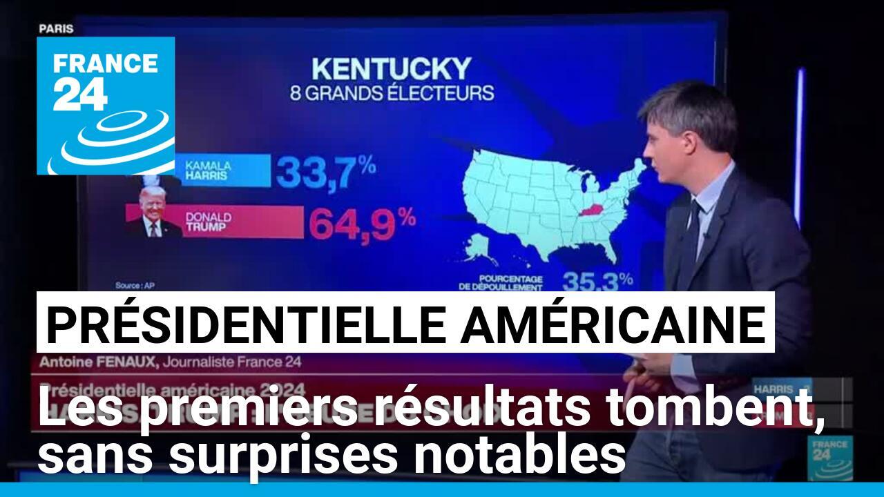 Présidentielle américaine : les premiers résultats tombent, sans surprises notables