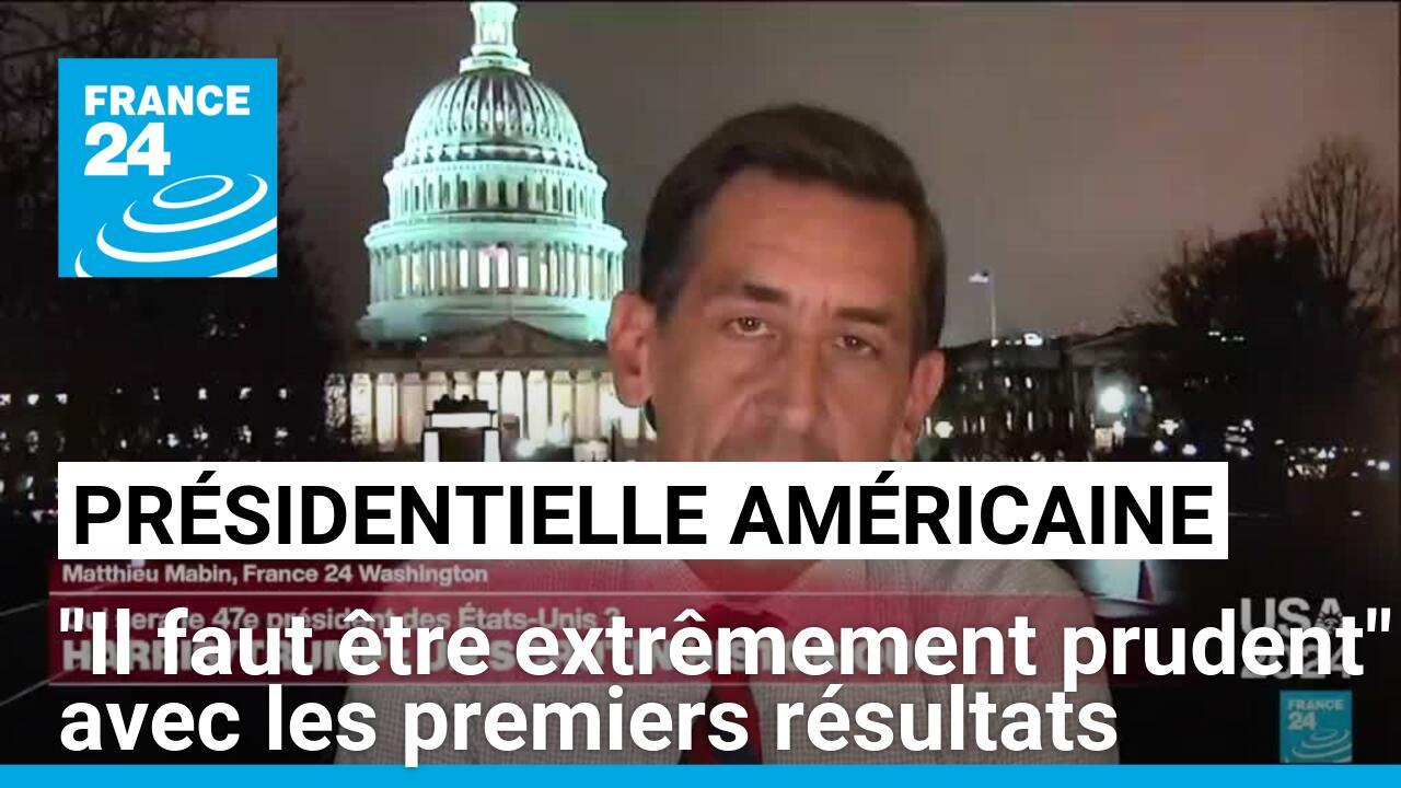 Présidentielle américaine : "il faut être extrêmement prudent" avec les premiers résultats