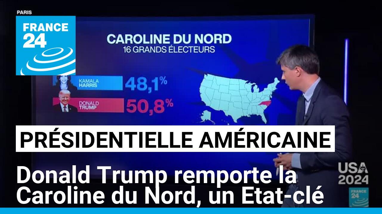 Présidentielle américaine : Donald Trump remporte la Caroline du Nord, un Etat-clé