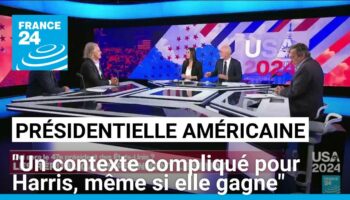 Présidentielle américaine : "Un contexte compliqué pour Harris, même si elle gagne l'élection"