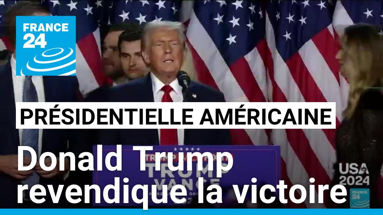 Présidentielle américaine : Donald Trump revendique la victoire