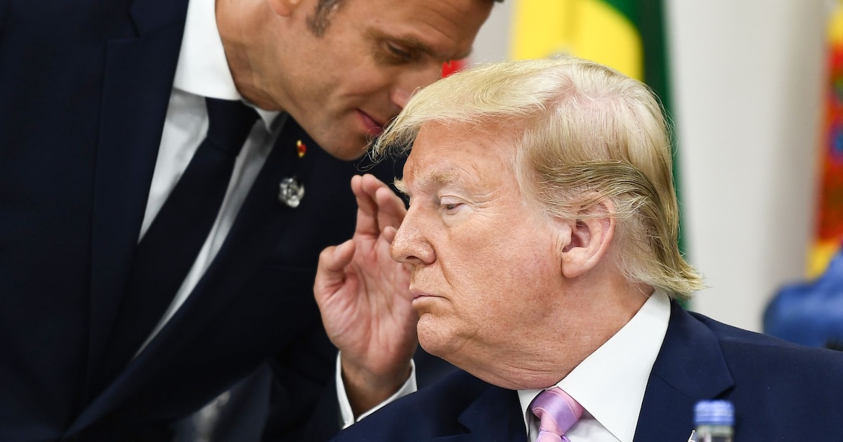 Emmanuel Macron et Donald Trump au sommet du G20 à Isaka, le 28 juin 2019