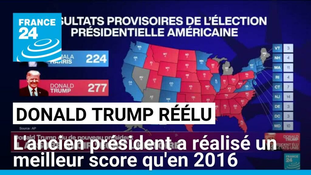 Réelection de Donald Trump : l'ancien président a réalisé un meilleur score qu'en 2016