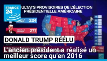 Réelection de Donald Trump : l'ancien président a réalisé un meilleur score qu'en 2016