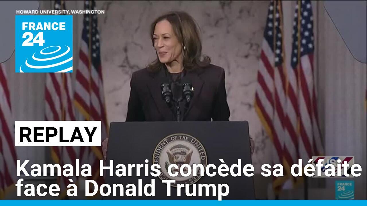 REPLAY - Kamala Harris concède sa défaite face à Donald Trump