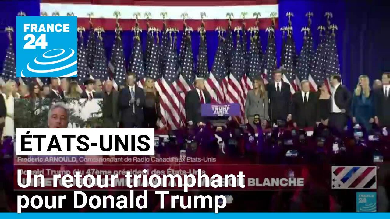 Présidentielle américaine : un retour triomphant pour Donald Trump