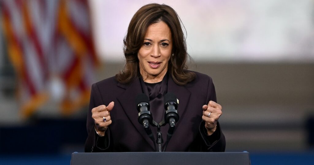 Kamala Harris à l'université Howard dans la capitale Washington, le 6 novembre 2024