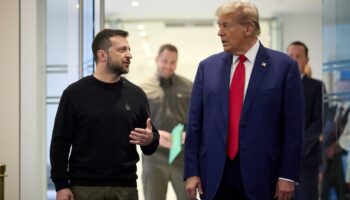 Volodymyr Zelensky et Donald Trump lors d'une rencontre le 27 septembre 2024 à New York