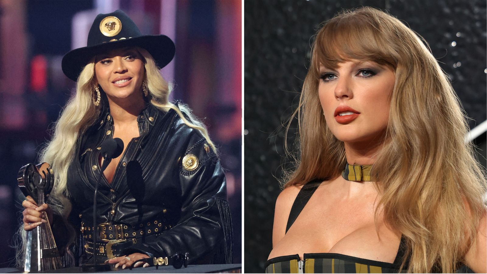 Beyonce and Taylor Swift. File pics: Reuters