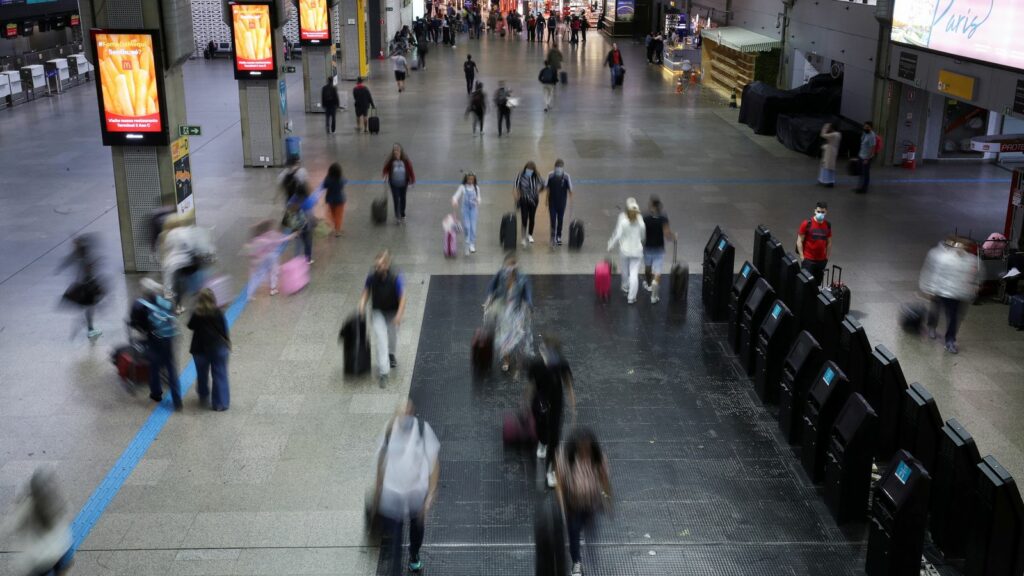 General view of the Sao Paulo International Airport as Brazilian pilots and flight attendants do a partial strike demanding better pay and working conditions amid high inflation, in Guarulhos, Brazil, December 19, 2022. REUTERS/Carla Carniel