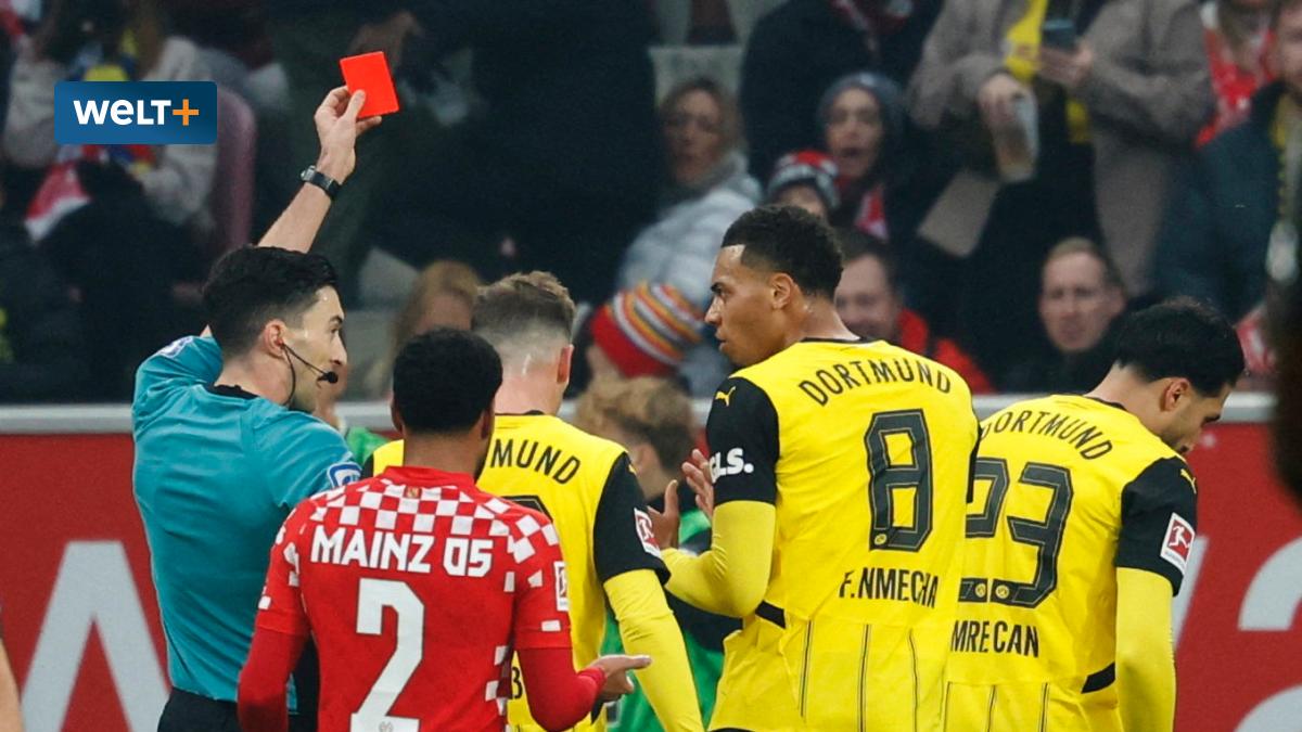 Dortmund-Kapitän Can fliegt in Mainz nach brutalem Foul vom Platz