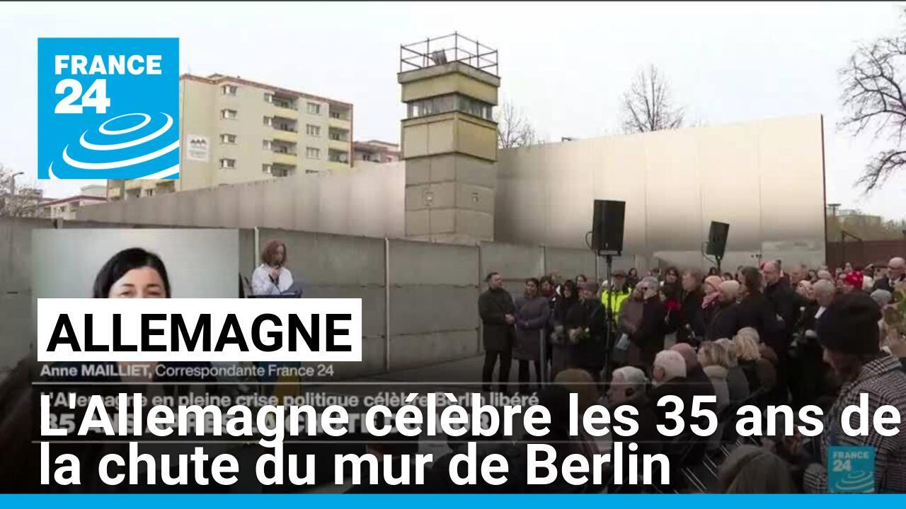 En pleine crise politique, l'Allemagne célèbre les 35 ans de la chute du mur de Berlin