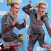 John and Edward Grimes of Jedward pose on the red carpet for the 2024 MTV Europe Music Awards at Manchester Co-op Live in Manchester, Britain, November 10, 2024. REUTERS/Mina Kim TPX IMAGES OF THE DAY