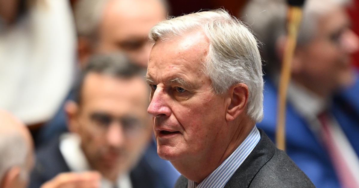 Le Premier ministre Michel Barnier à l'Assemblée nationale le 23 octobre 2024