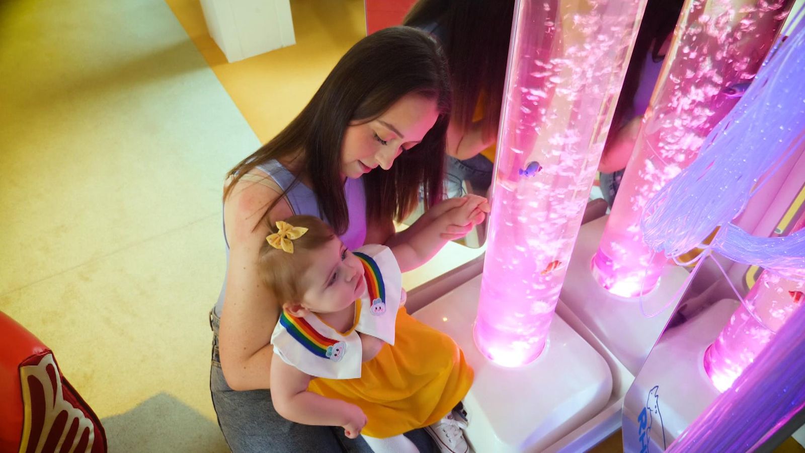 Llana Mills with her daughter Rayne