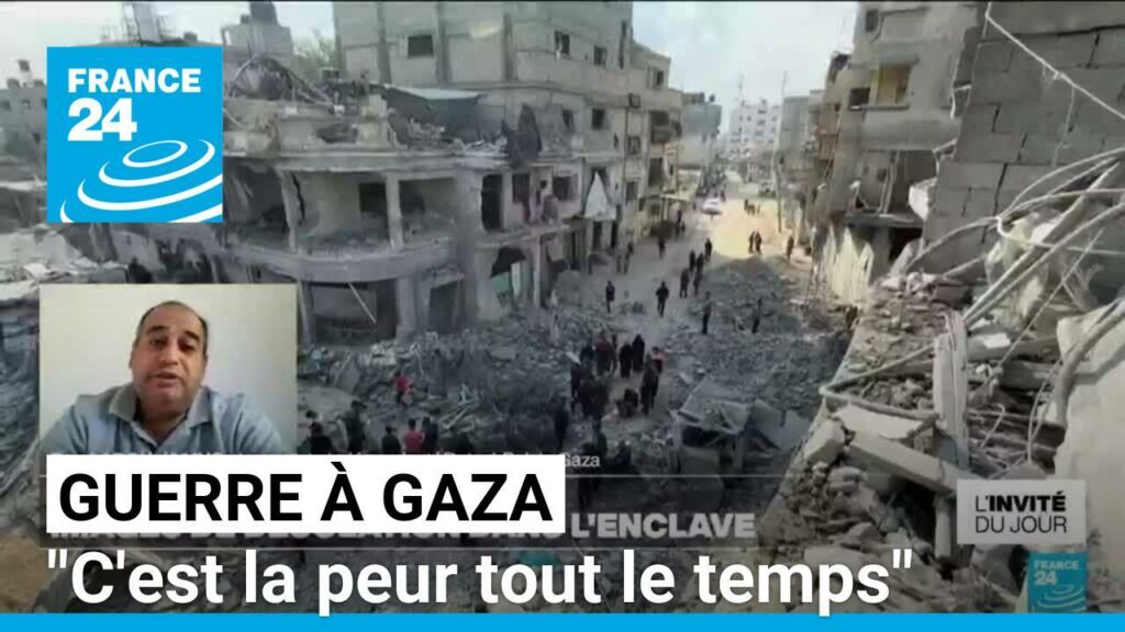 Guerre à Gaza : "c'est la peur tout le temps"